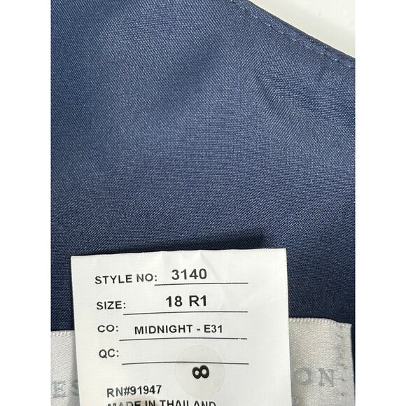 Dessy Collection NWT Square Neck Satin Midi Dress Full Skirt Pockets Formal 18 - Picture 6 of 10